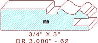 Cabinet Door Moulding 3" - 62 Cabinet Door Moulding 3" - 62