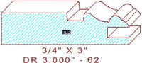 Cabinet Door Moulding 3" - 62