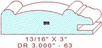 Cabinet Door Moulding 3" - 63