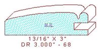 Cabinet Door Moulding 3" - 68