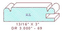 Cabinet Door Moulding 3" - 69