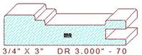 Cabinet Door Moulding 3" - 70 Cabinet Door Moulding 3" - 70