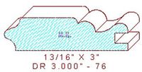 Cabinet Door Moulding 3" - 76