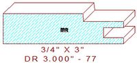 Cabinet Door Moulding 3" - 77