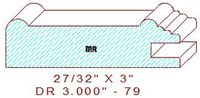 Cabinet Door Moulding 3" - 79 Cabinet Door Moulding 3" - 79