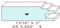 Cabinet Door Moulding 3" - 8 Cabinet Door Moulding 3" - 8