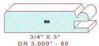 Cabinet Door Moulding 3" - 80 Cabinet Door Moulding 3" - 80