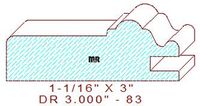 Cabinet Door Moulding 3" - 83 Cabinet Door Moulding 3" - 83