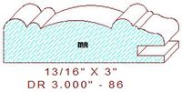 Cabinet Door Moulding 3" - 86
