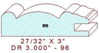 Cabinet Door Moulding 3" - 96