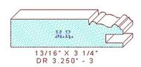 Cabinet Door Moulding 3-1/4" - 3 Cabinet Door Moulding 3-1/4" - 3