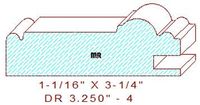 Cabinet Door Moulding 3-1/4" - 4 Cabinet Door Moulding 3-1/4" - 4