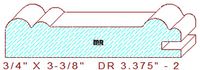 Cabinet Door Moulding 3-3/8" - 2 Cabinet Door Moulding 3-3/8" - 2