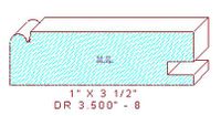Cabinet Door Moulding 3-1/2" - 8 Cabinet Door Moulding 3-1/2" - 8