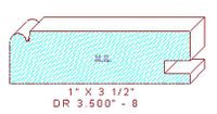 Cabinet Door Moulding 3-1/2" - 8