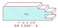 Cabinet Door Moulding 3-1/2" - 9 Cabinet Door Moulding 3-1/2" - 9