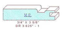 Cabinet Door Moulding 3-5/8" - 1 Cabinet Door Moulding 3-5/8" - 1