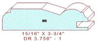 Cabinet Door Moulding 3-3/4" - 1 