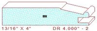 Cabinet Door Moulding 4" - 2 Cabinet Door Moulding 4" - 2