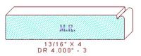 Cabinet Door Moulding 4" - 3 Cabinet Door Moulding 4" - 3