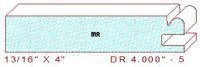 Cabinet Door Moulding 4" - 5