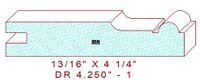 Cabinet Door Moulding 4-1/4" - 1 Cabinet Door Moulding 4-1/4" - 1