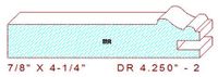 Cabinet Door Moulding 4-1/4" - 2 Cabinet Door Moulding 4-1/4" - 2