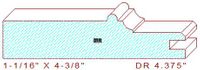 Cabinet Door Moulding 4-3/8" Cabinet Door Moulding 4-3/8"
