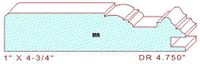 Cabinet Door Moulding 4-3/4" Cabinet Door Moulding 4-3/4"