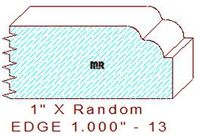 Edge Moulding 1" -13 Edge Moulding 1" -13