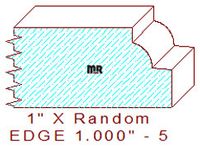 Edge Moulding 1" - 5 Edge Moulding 1" - 5