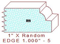 Edge Moulding 1" - 5