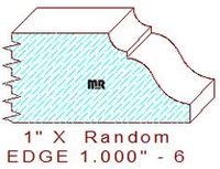 Edge Moulding 1" - 6 Edge Moulding 1" - 6