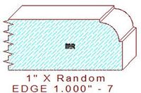 Edge Moulding 1" - 7 Edge Moulding 1" - 7