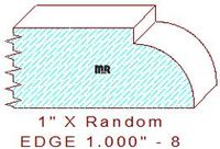 Edge Moulding 1" - 8 Edge Moulding 1" - 8