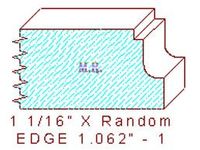 Edge Moulding 1-1/16" - 1 Edge Moulding 1-1/16" - 1