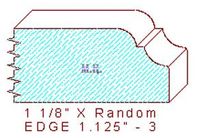 Edge Moulding 1-1/8" - 3 Edge Moulding 1-1/8" - 3