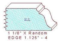 Edge Moulding 1-1/8" - 4 Edge Moulding 1-1/8" - 4