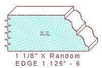 Edge Moulding 1-1/8" - 6 Edge Moulding 1-1/8" - 6