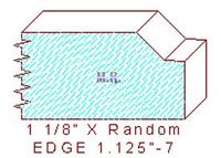 Edge Moulding 1-1/8" - 7 Edge Moulding 1-1/8" - 7
