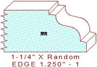 Edge Moulding 1-1/4" - 1 Edge Moulding 1-1/4" - 1