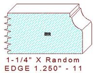 Edge Moulding 1-1/4" - 11 Edge Moulding 1-1/4" - 11