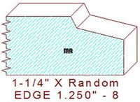 Edge Moulding 1-1/4" - 8