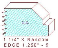 Edge Moulding 1-1/4" - 9 Edge Moulding 1-1/4" - 9