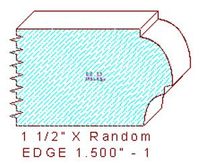 Edge Moulding 1-1/2" - 1 Edge Moulding 1-1/2" - 1