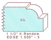 Edge Moulding 1-1/2" - 3 Edge Moulding 1-1/2" - 3