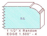 Edge Moulding 1-1/2" - 4 Edge Moulding 1-1/2" - 4