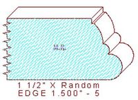 Edge Moulding 1-1/2" - 5 Edge Moulding 1-1/2" - 5
