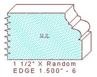 Edge Moulding 1-1/2" - 6 Edge Moulding 1-1/2" - 6