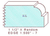 Edge Moulding 1-1/2" - 7 Edge Moulding 1-1/2" - 7